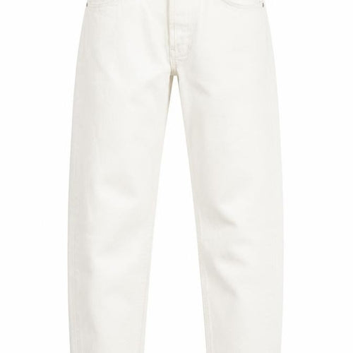 Berksha Womens White Cotton Blend Straight Jeans Size 8 L25 in Regular Zip