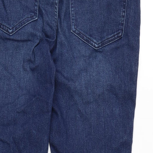 The Ivy Womens Blue Cotton Blend Skinny Jeans Size 14 L25.5 in Regular Zip