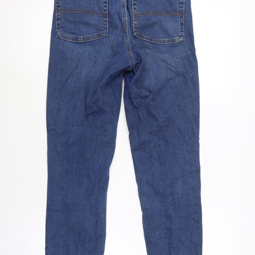 COLLUSION Womens Blue Cotton Blend Straight Jeans Size 28 in L26.5 in Regular Zip