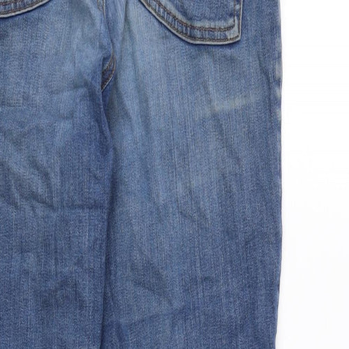 COLLUSION Womens Blue Cotton Blend Straight Jeans Size 30 in L32 in Regular Zip