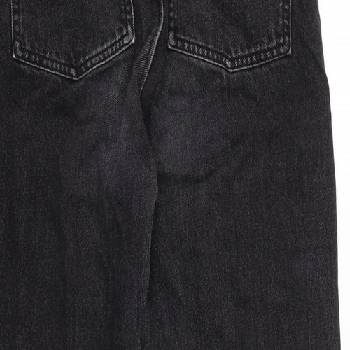 COLLUSION Womens Grey Cotton Straight Jeans Size 28 in L30 in Regular Tie
