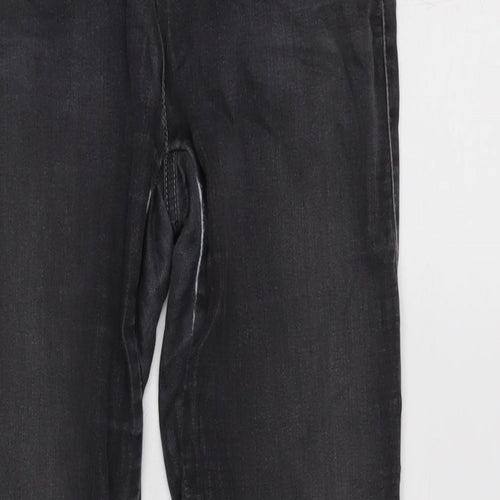 ARMANI Womens Grey Cotton Blend Tapered Jeans Size 29 in L31 in Regular Zip