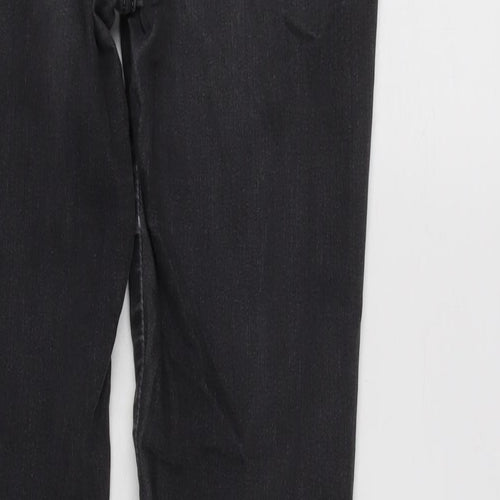 ARMANI Womens Grey Cotton Blend Tapered Jeans Size 29 in L31 in Regular Zip