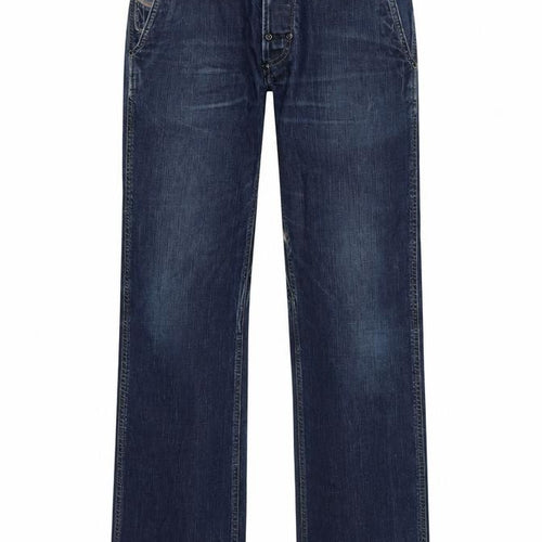 Diesal Mens Blue Cotton Straight Jeans Size 32 in L34 in Regular Button