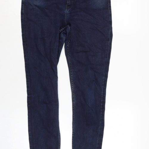 Scotch & Soda Womens Blue Cotton Blend Tapered Jeans Size 28 in L28 in Regular Zip