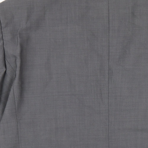 Marks and Spencer Mens Grey Wool Jacket Blazer Size 42 Regular