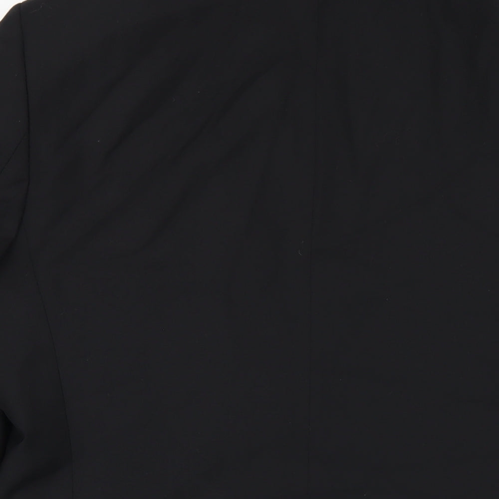 Marks and Spencer Mens Black Wool Jacket Blazer Size 40 Regular