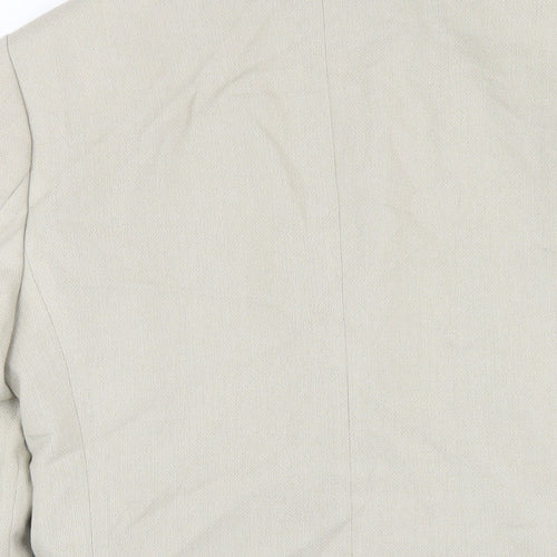 ASOS Mens Beige Polyester Jacket Blazer Size 36 Regular
