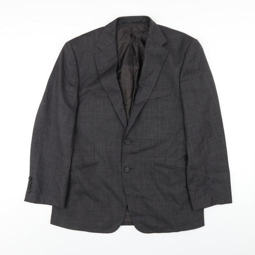 Autograph Mens Grey Wool Jacket Blazer Size 38 Regular