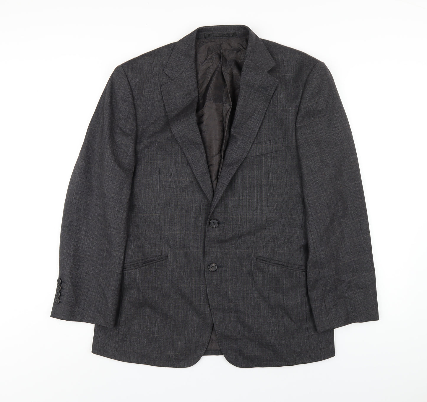 Autograph Mens Grey Wool Jacket Blazer Size 38 Regular