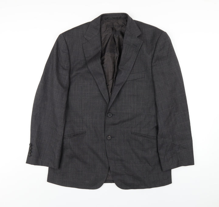 Autograph Mens Grey Wool Jacket Blazer Size 38 Regular