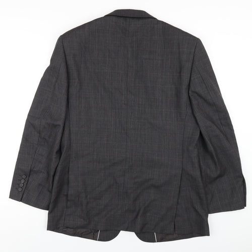 Autograph Mens Grey Wool Jacket Blazer Size 38 Regular