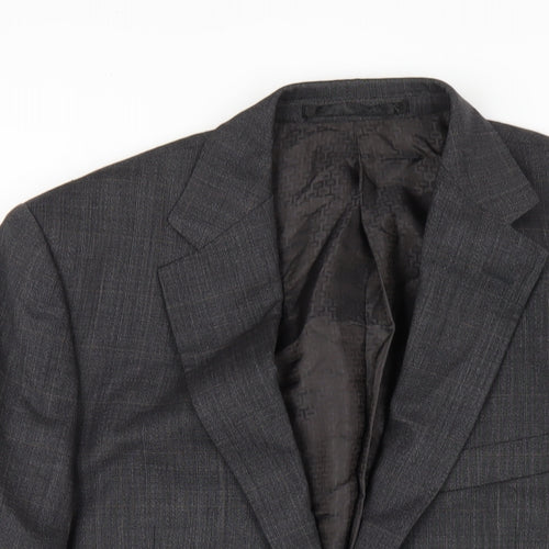 Autograph Mens Grey Wool Jacket Blazer Size 38 Regular