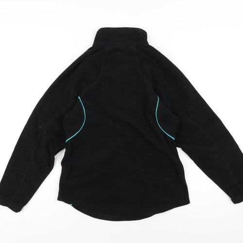 PBSport Womens Black Polyester Pullover Sweatshirt Size XS Zip