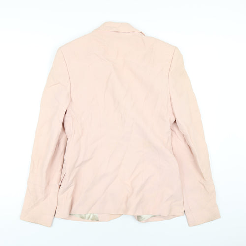 Karen Millen Womens Pink Polyester Jacket Blazer Size 12