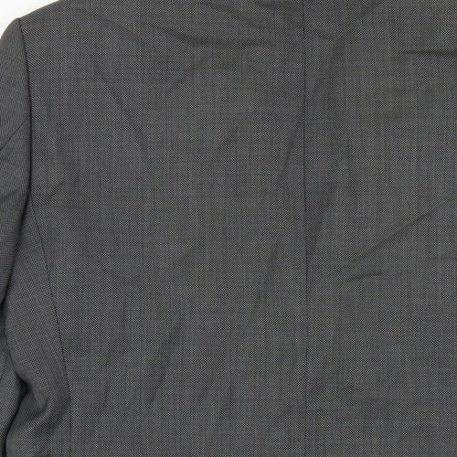 Linea Mens Grey Polyester Jacket Blazer Size 38 Regular
