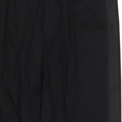 H&M Mens Black Polyester Tuxedo Suit Trousers Size 46 Regular