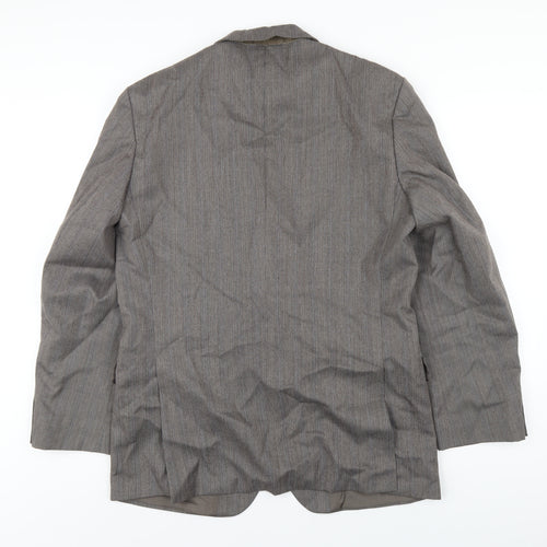 St Michael Mens Grey Wool Jacket Blazer Size 40 Regular