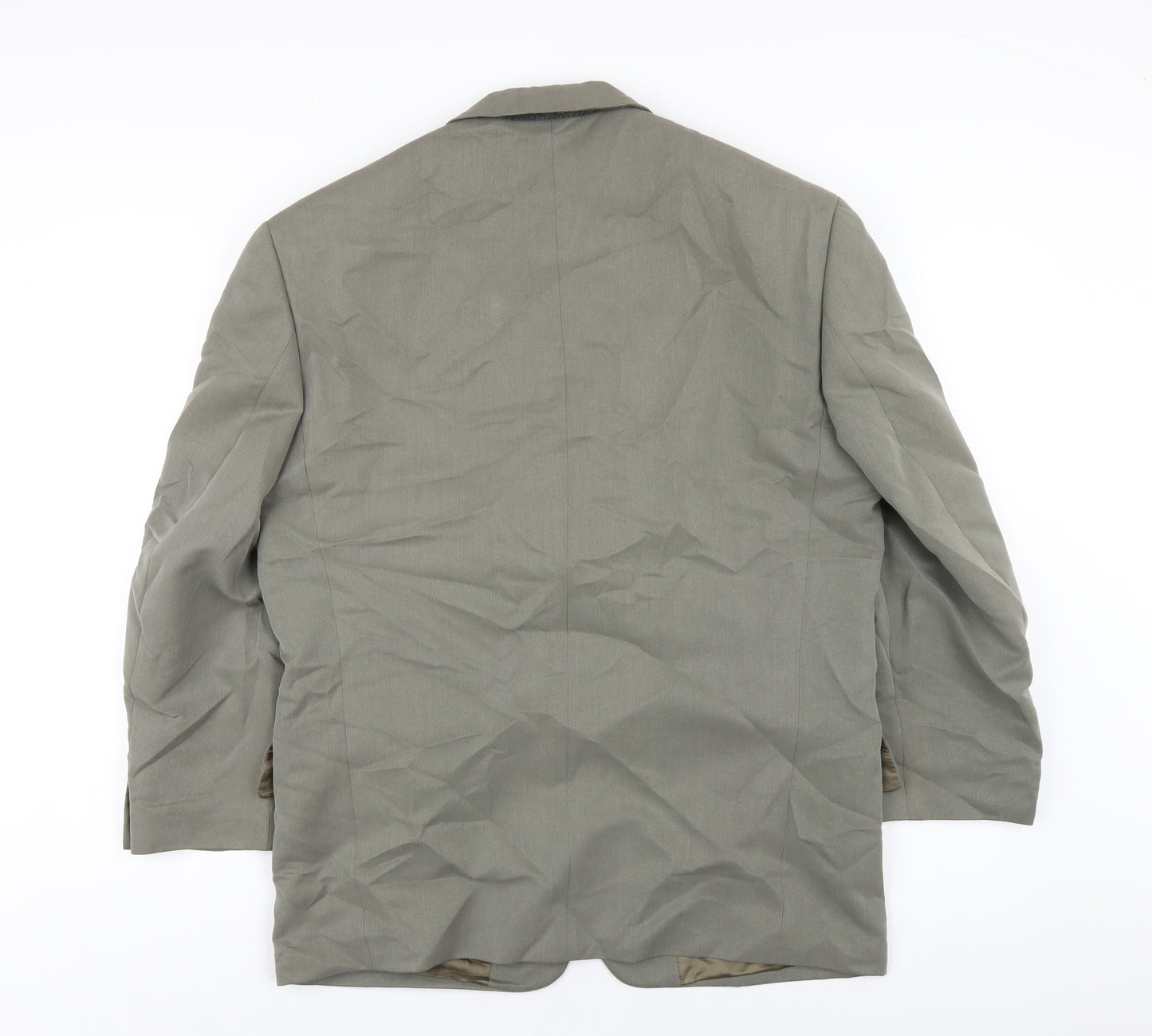 Ciro Citterio Mens Green Polyester Jacket Blazer Size 40 Regular