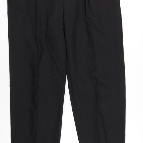 Marks and Spencer Mens Black Polyester Tuxedo Suit Trousers Size 40 Regular