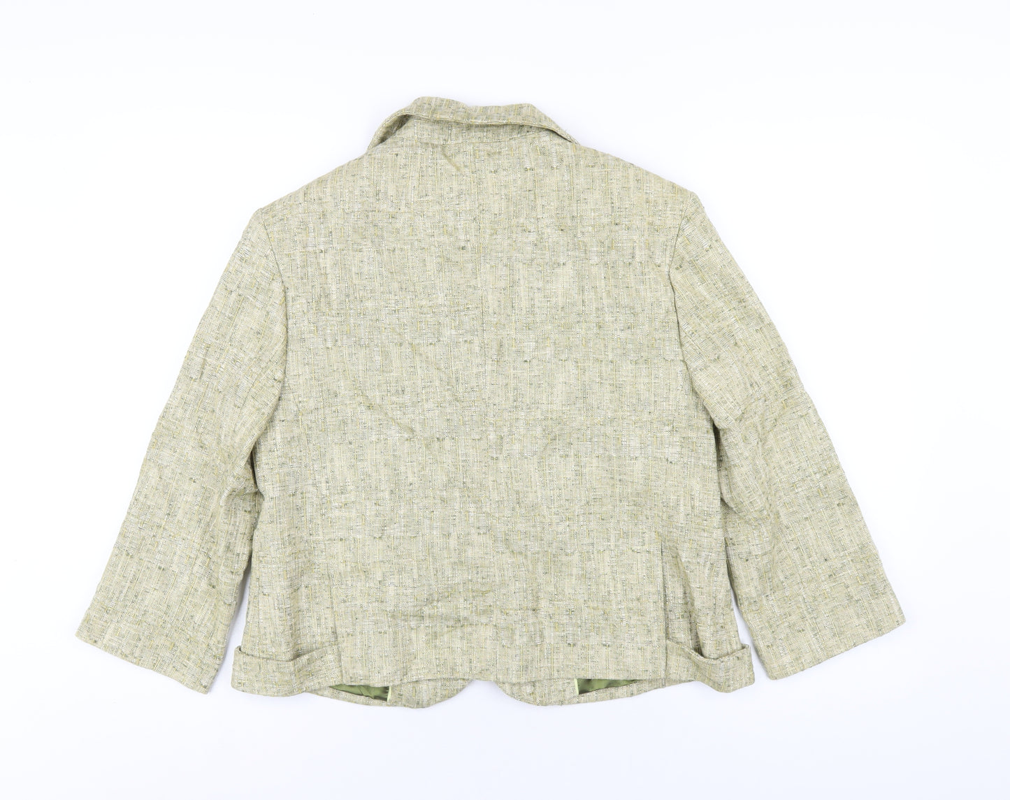 NEXT Womens Green Jacket Coat Size 12 Snap