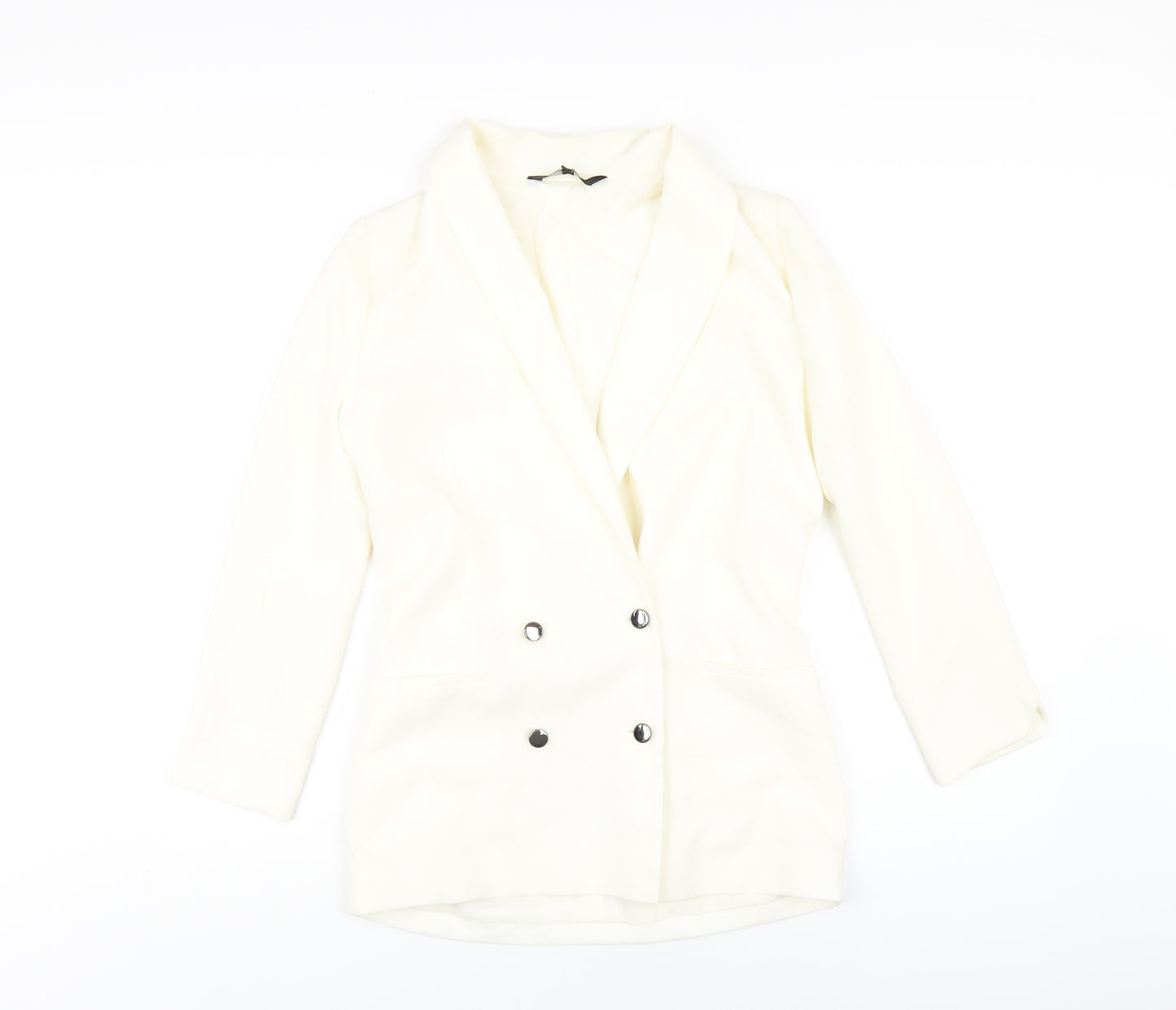 NEXT Womens Ivory Jacket Blazer Size 6 Button