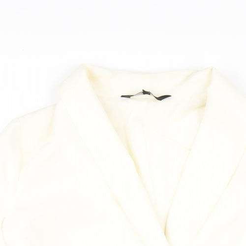 NEXT Womens Ivory Jacket Blazer Size 6 Button