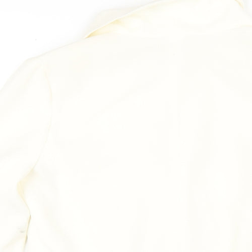 NEXT Womens Ivory Jacket Blazer Size 6 Button