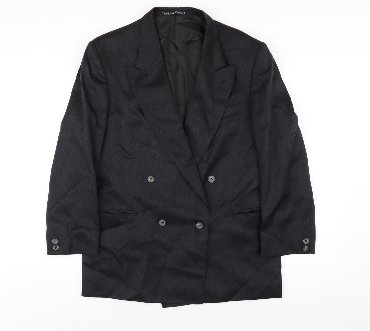 Burton Mens Grey Wool Jacket Blazer Size 42 Regular