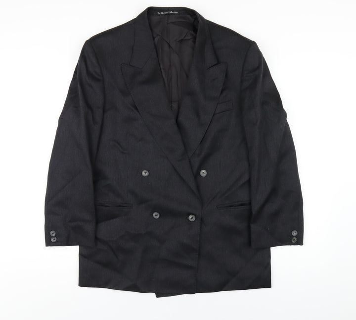 Burton Mens Grey Wool Jacket Blazer Size 42 Regular
