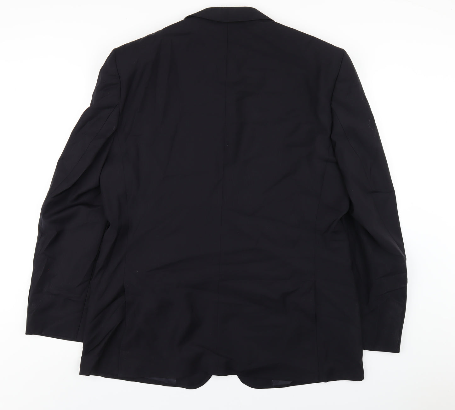 Zara Mens Blue Polyester Jacket Blazer Size 46 Regular
