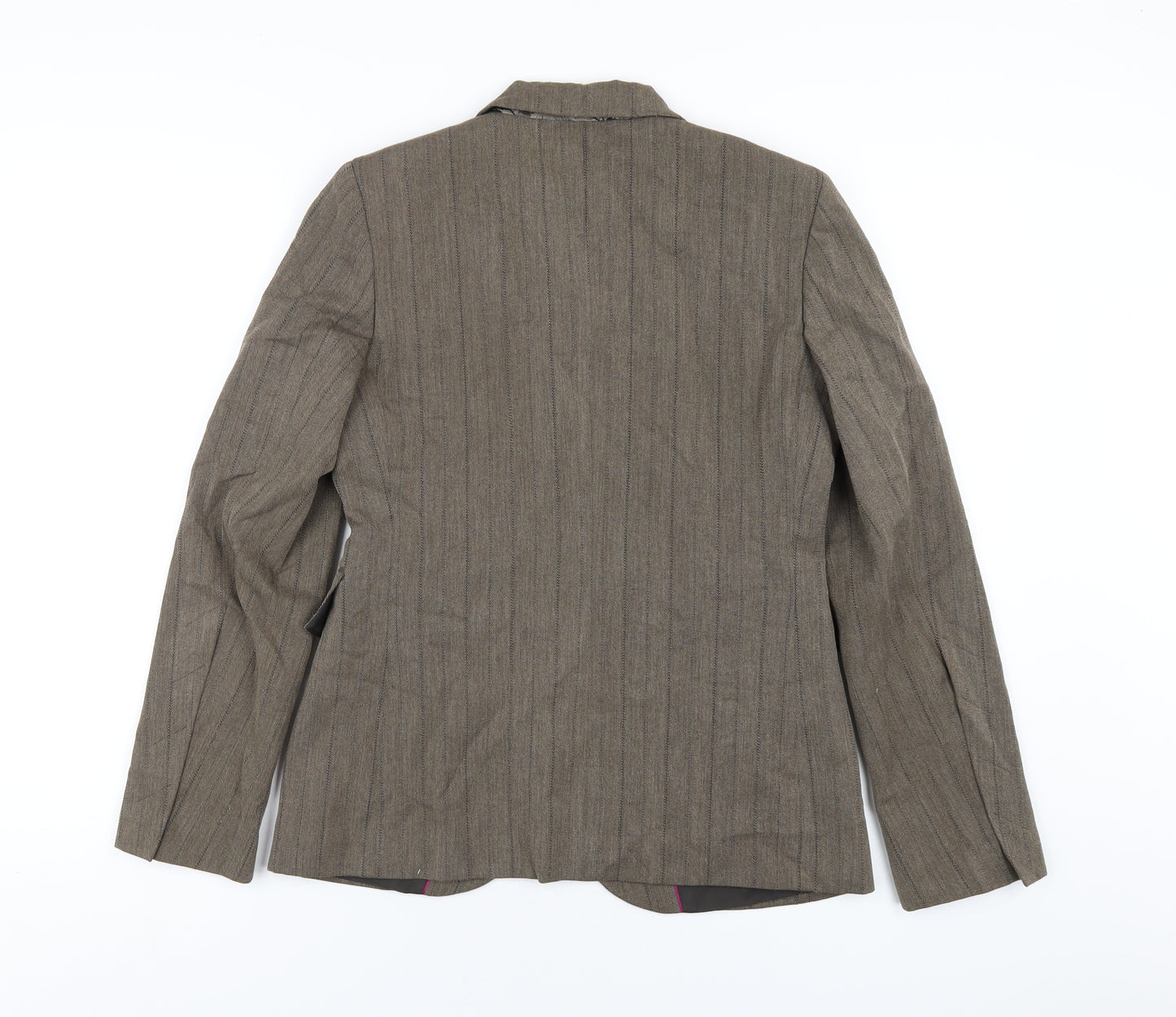 Per Una Womens Brown Jacket Blazer Size 8 Button
