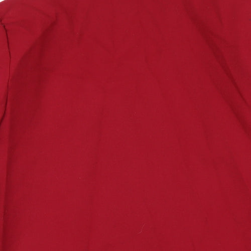 St Bernard Womens Red Jacket Blazer Size 10 Button