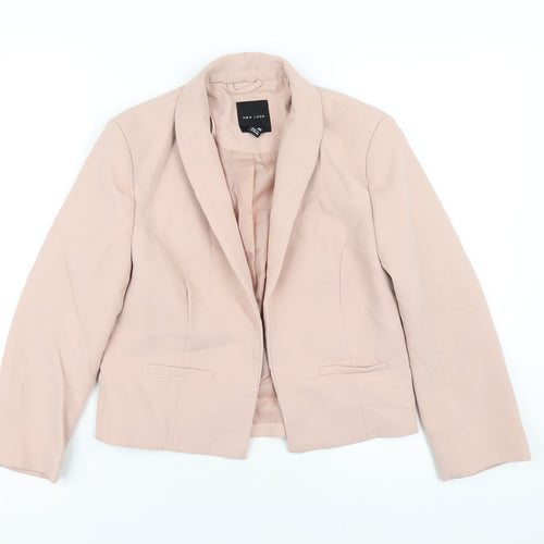 New Look Womens Pink Jacket Blazer Size 8