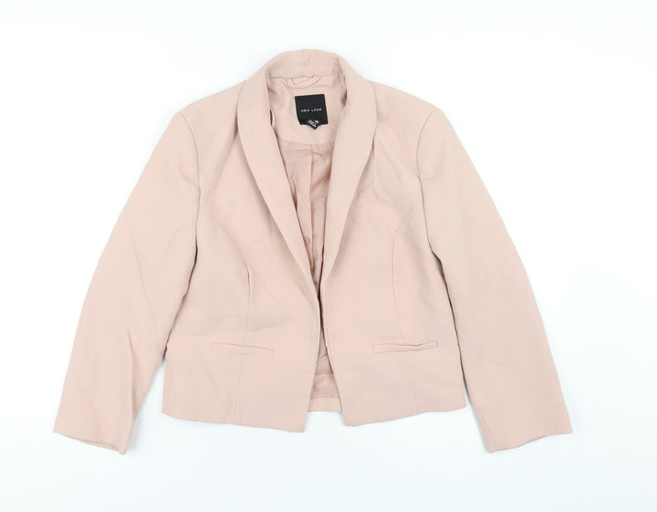 New Look Womens Pink Jacket Blazer Size 8