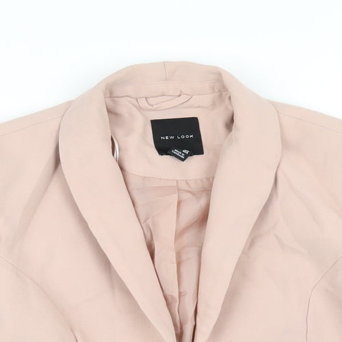 New Look Womens Pink Jacket Blazer Size 8