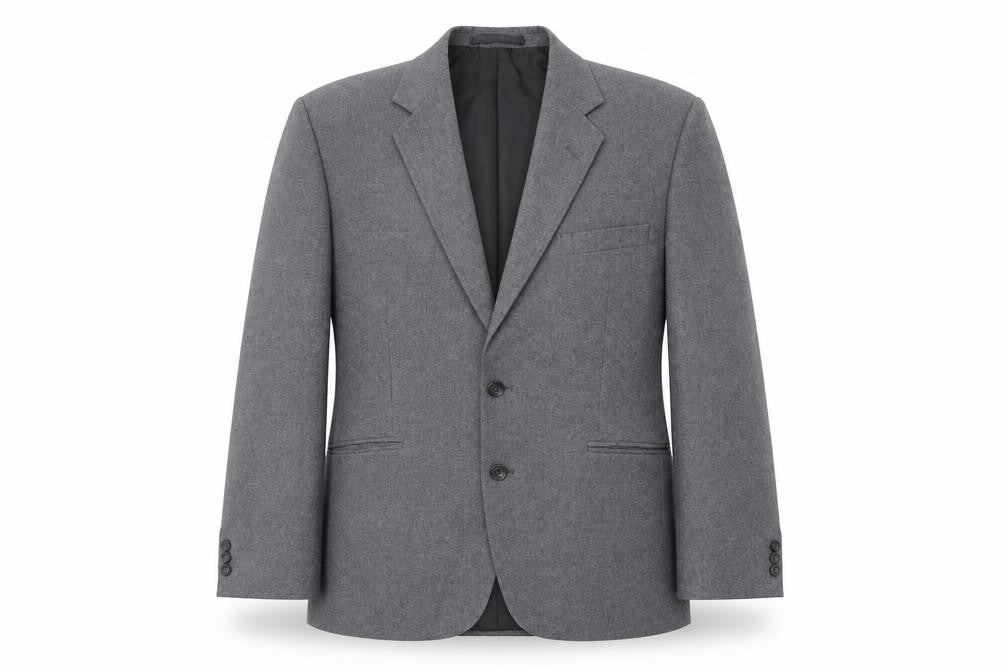Dunn & Co Mens Grey Polyester Jacket Blazer Size 44 Regular