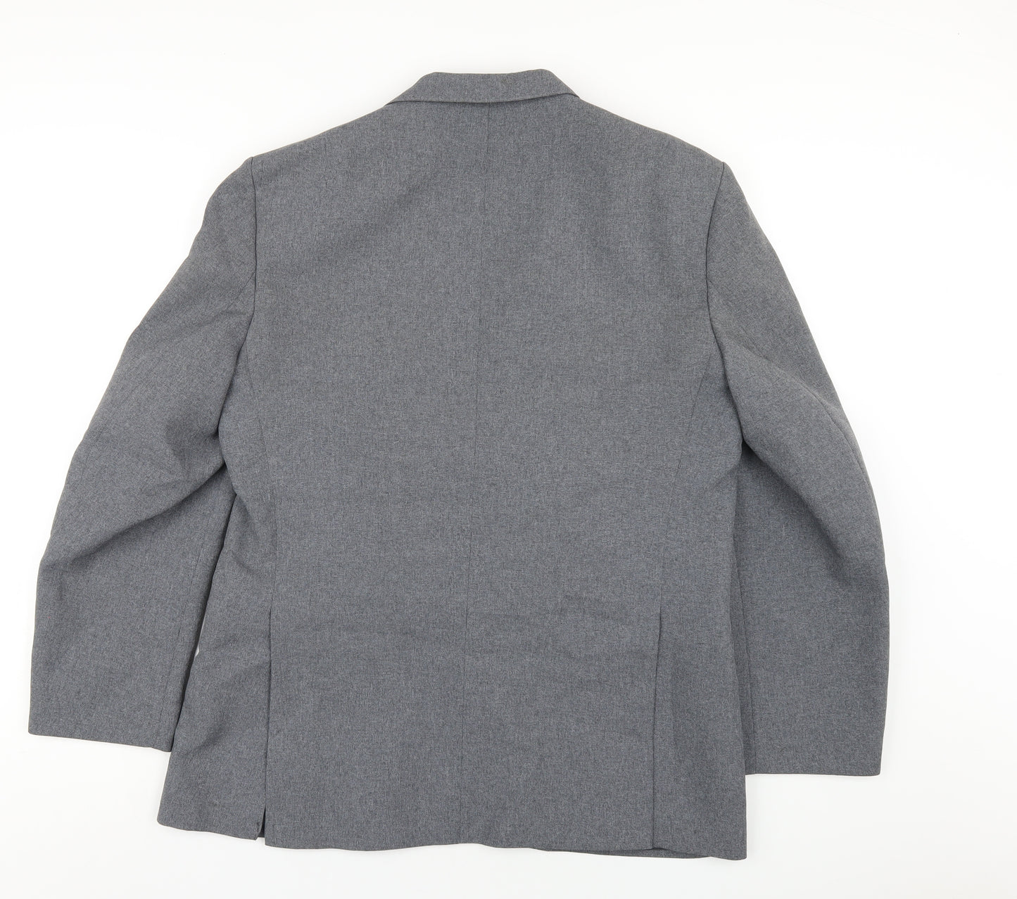Dunn & Co Mens Grey Polyester Jacket Blazer Size 44 Regular