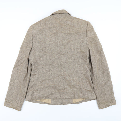Planet Womens Brown Jacket Size 10 Zip
