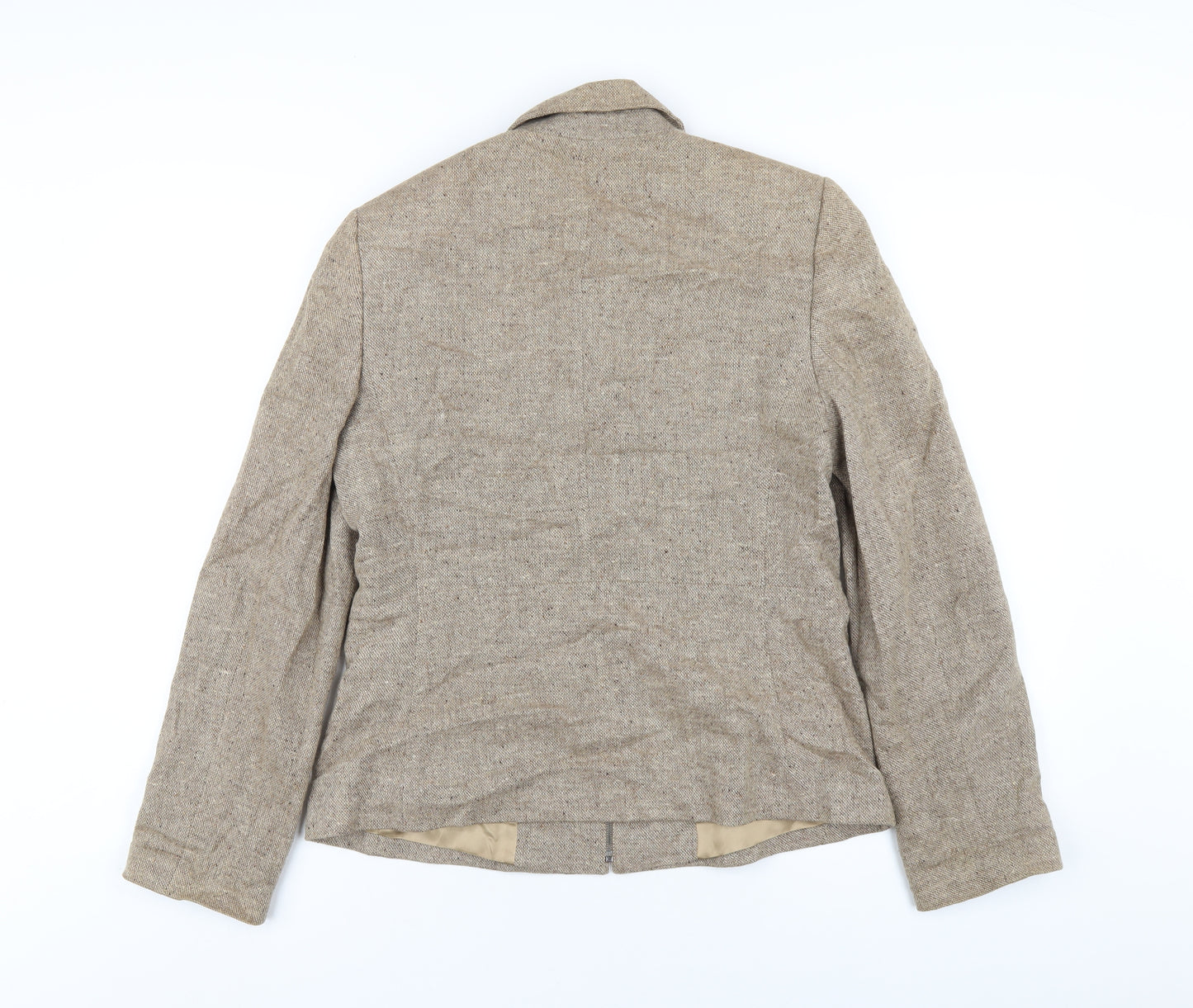 Planet Womens Brown Jacket Size 10 Zip