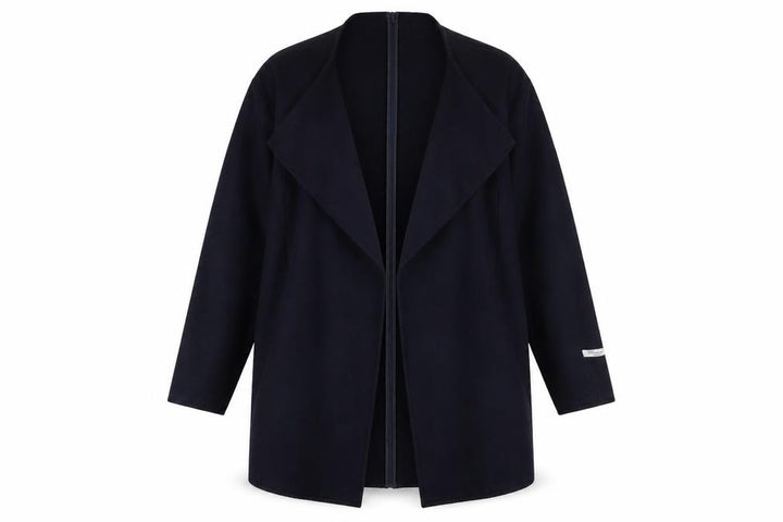 Mango Womens Blue Overcoat Coat Size S