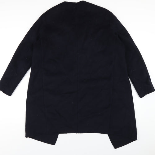 Mango Womens Blue Overcoat Coat Size S