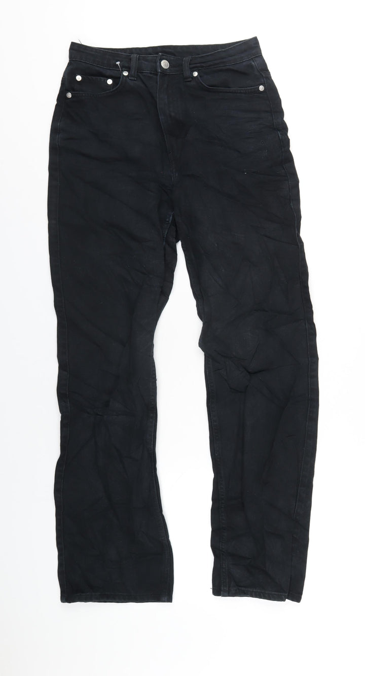 VERO MODA Womens Black Cotton Straight Jeans Size 27 in L32 in Regular Zip