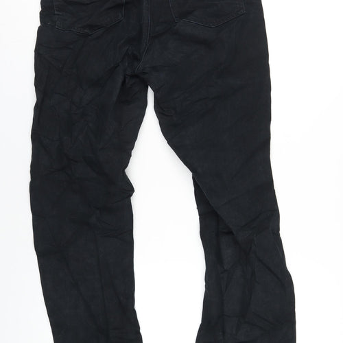 VERO MODA Womens Black Cotton Straight Jeans Size 27 in L32 in Regular Zip