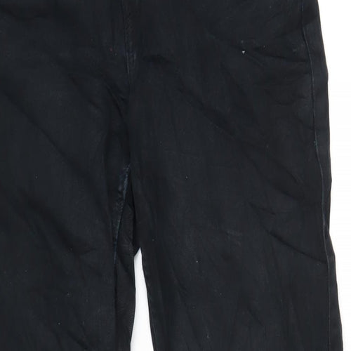 VERO MODA Womens Black Cotton Straight Jeans Size 27 in L32 in Regular Zip