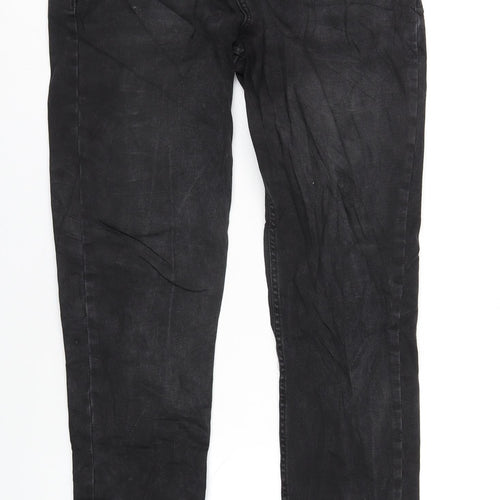 Bolongaro Trevor Mens Black Cotton Skinny Jeans Size 32 in L31 in Regular Button