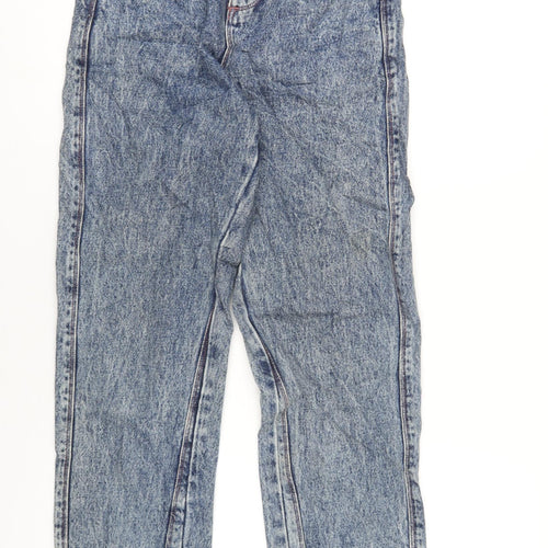 COLLUSION Womens Blue Cotton Mom Jeans Size 25 in L34 in Regular Zip