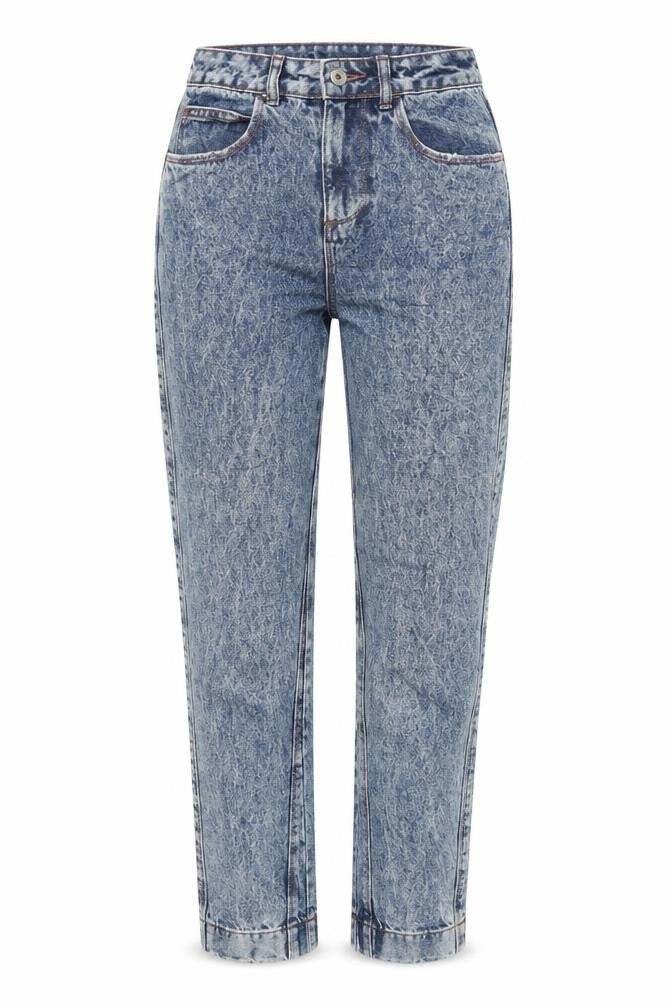 COLLUSION Womens Blue Cotton Mom Jeans Size 25 in L34 in Regular Zip
