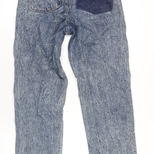COLLUSION Womens Blue Cotton Mom Jeans Size 25 in L34 in Regular Zip