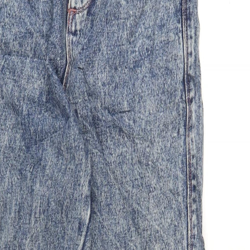 COLLUSION Womens Blue Cotton Mom Jeans Size 25 in L34 in Regular Zip